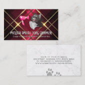 Carte De Visite Groomer | Chat mignon | Sèche-souffle (Devant / Derrière)