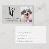 Carte De Visite Groomer couper les cheveux de chien (Devant / Derrière)