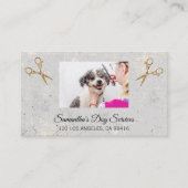 Carte De Visite Groomer couper les cheveux de chien (Devant)