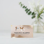 Carte De Visite Groomer | Cute Doggy | Outils pour cheveux (Debout devant)