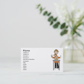 Carte De Visite Groomer d'animal familier de femme (Debout devant)