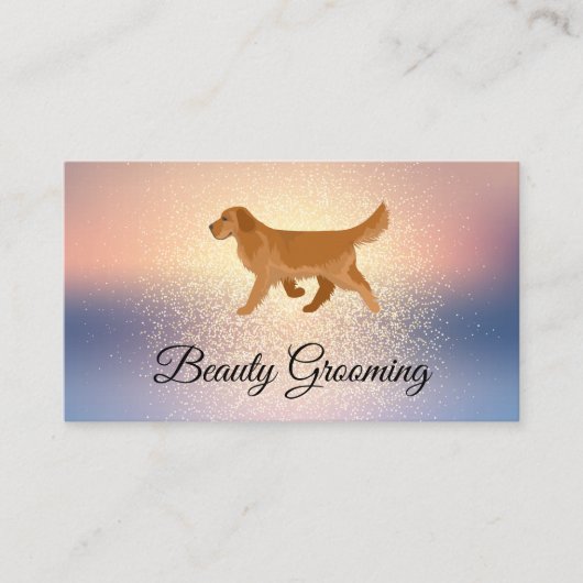 Carte De Visite Groomer de chien de beauté | Chien courant (Devant)