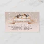 Carte De Visite Groomer de chien pour maître de sable beige (Dos)