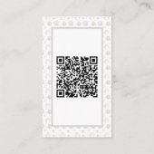 Carte De Visite Groomer de chien simple avec code QR (Dos)