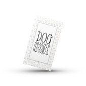 Carte De Visite Groomer de chien simple avec code QR
