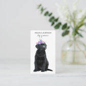Carte De Visite Groomer de chiens de compagnie Black Labrador (Debout devant)
