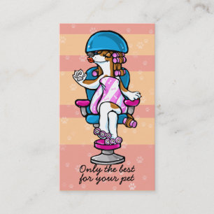 Carte De Visite Groomer de toilettage Marketing_pnk de salon