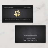 Carte De Visite Groomer d'entraîneur de chien (Devant / Derrière)