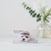 Carte De Visite Groomer d'entraîneur de chien (Debout devant)