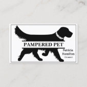 Carte De Visite Groomer pour animaux de compagnie Golden Retriever (Devant)