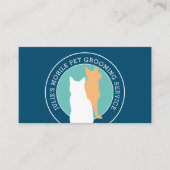 Carte De Visite Groomer pour animaux de compagnie mobile pour chat (Devant)