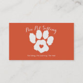 Carte De Visite Groomer pour animaux de compagnie moderne médias s (Dos)