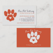 Carte De Visite Groomer pour animaux de compagnie moderne médias s (Devant / Derrière)