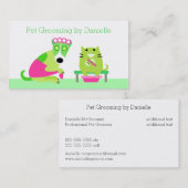 Carte De Visite Groomer - spa de chien et de chat (Devant / Derrière)
