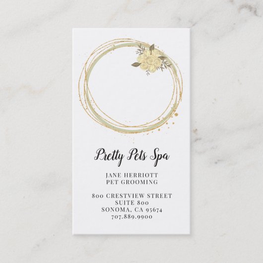 Carte De Visite Grooming (Devant)