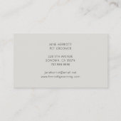 Carte De Visite Grooming (Dos)