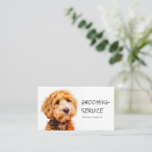 Carte De Visite Grooming de chien de caniche imprimé (Debout devant)