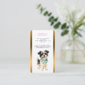 Carte De Visite Grooming Dog Personalized Luxury Trendy Collection (Debout devant)