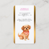 Carte De Visite Grooming Pet Personalized Luxury Modern Collection (Devant)