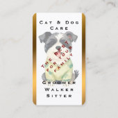 Carte De Visite Grooming Pet Personalized Luxury Trendy Collection (Dos)