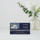 Carte De Visite Gros bateau de croisière blanc (Debout devant)