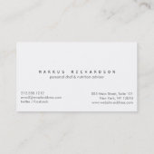 Carte De Visite Gros Chef Couteau Logo 3 pour Chef Personnel, Rest (Dos)