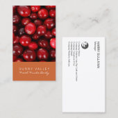 Carte De Visite Gros commerce de détail de fermeture de fruits per (Devant / Derrière)