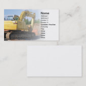 Carte De Visite gros équipement de construction (Devant / Derrière)