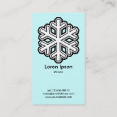 Carte De Visite Gros flocon de neige - Bleu pâle (CCFFFF) (Dos)