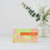 Carte de visite, gros pavots (Debout devant)