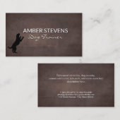 Carte De Visite Gros plan | Formation des chiens | Icône Chien (Devant / Derrière)