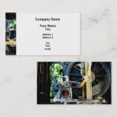 Carte De Visite Gros plan sur la roue de train (Devant / Derrière)