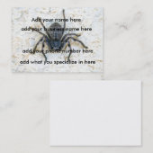 Carte De Visite Grosse Femme Araignée, (Devant / Derrière)