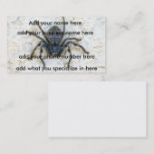 Carte De Visite Grosse Femme Araignée, (Devant / Derrière)