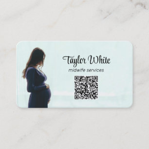 Carte De Visite Grossesse de Doula Midwoman QR