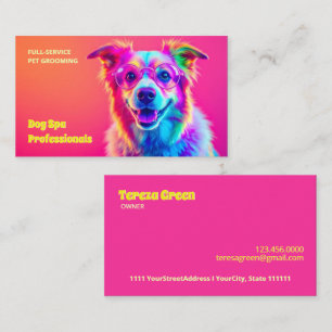 Carte De Visite Grossissement de chien