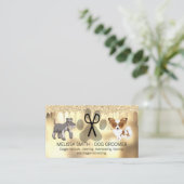 Carte De Visite Grossissement de chien | Lecteur de Parties scinti (Debout devant)