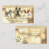 Carte De Visite Grossissement de chien | Lecteur de Parties scinti (Devant / Derrière)