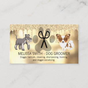 Carte De Visite Grossissement de chien Lecteur de Parties scinti
