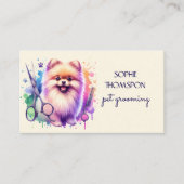 Carte De Visite Grossissement de chiens et d'animaux (Devant)