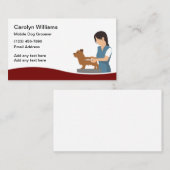 Carte De Visite Grossissement professionnel de chiens mobiles (Devant / Derrière)