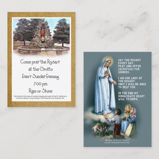 Carte De Visite Grotto (Devant / Derrière)