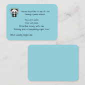 Carte De Visite Grounding Panic Attack Reminder (Devant / Derrière)