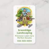 Carte De Visite Groundskeeping Lawn Care Landscaping Professional (Devant)