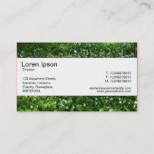 Carte De Visite Groupe Central  - Fleurs de la forêt (Dos)