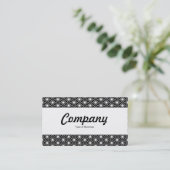 Carte De Visite Groupe Centre - Motif Asanoha (Debout devant)