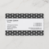 Carte De Visite Groupe Centre - Motif Asanoha (Dos)