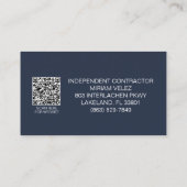 Carte De Visite Groupe d'assurance Velez (Dos)