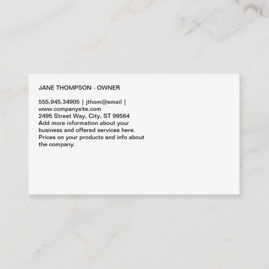 Carte De Visite Groupe de chiens (Dos)