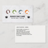 Carte De Visite Groupe de chiens (Devant / Derrière)